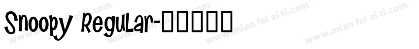 Snoopy Regular字体转换